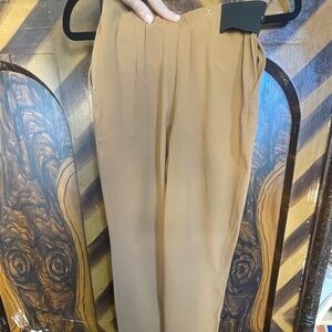 ADAY Turn It Up High Rise Tapered Leg Trouser Pant Women's Size XS Camel Color